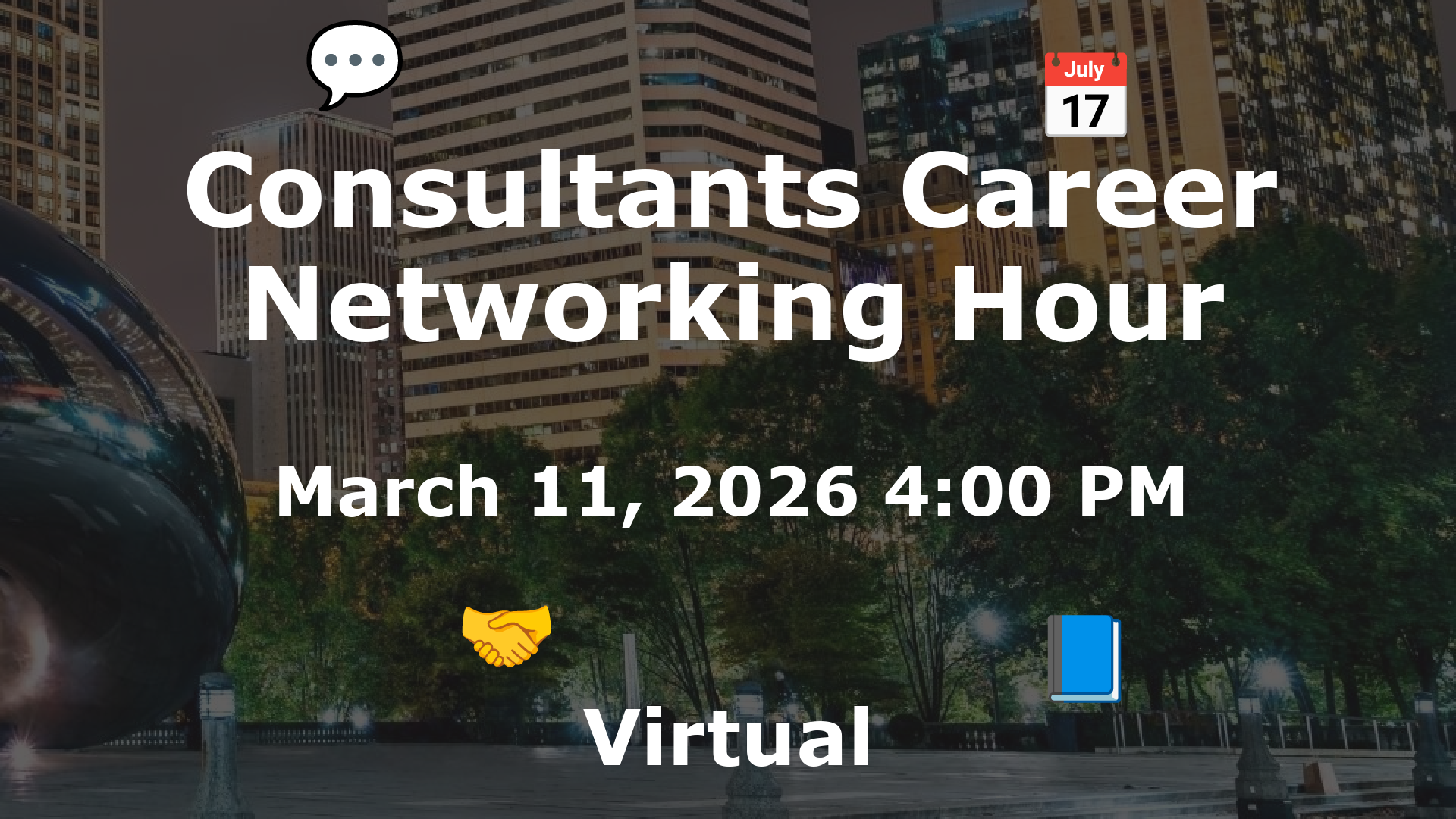 Consultants Career Networking Hour event image